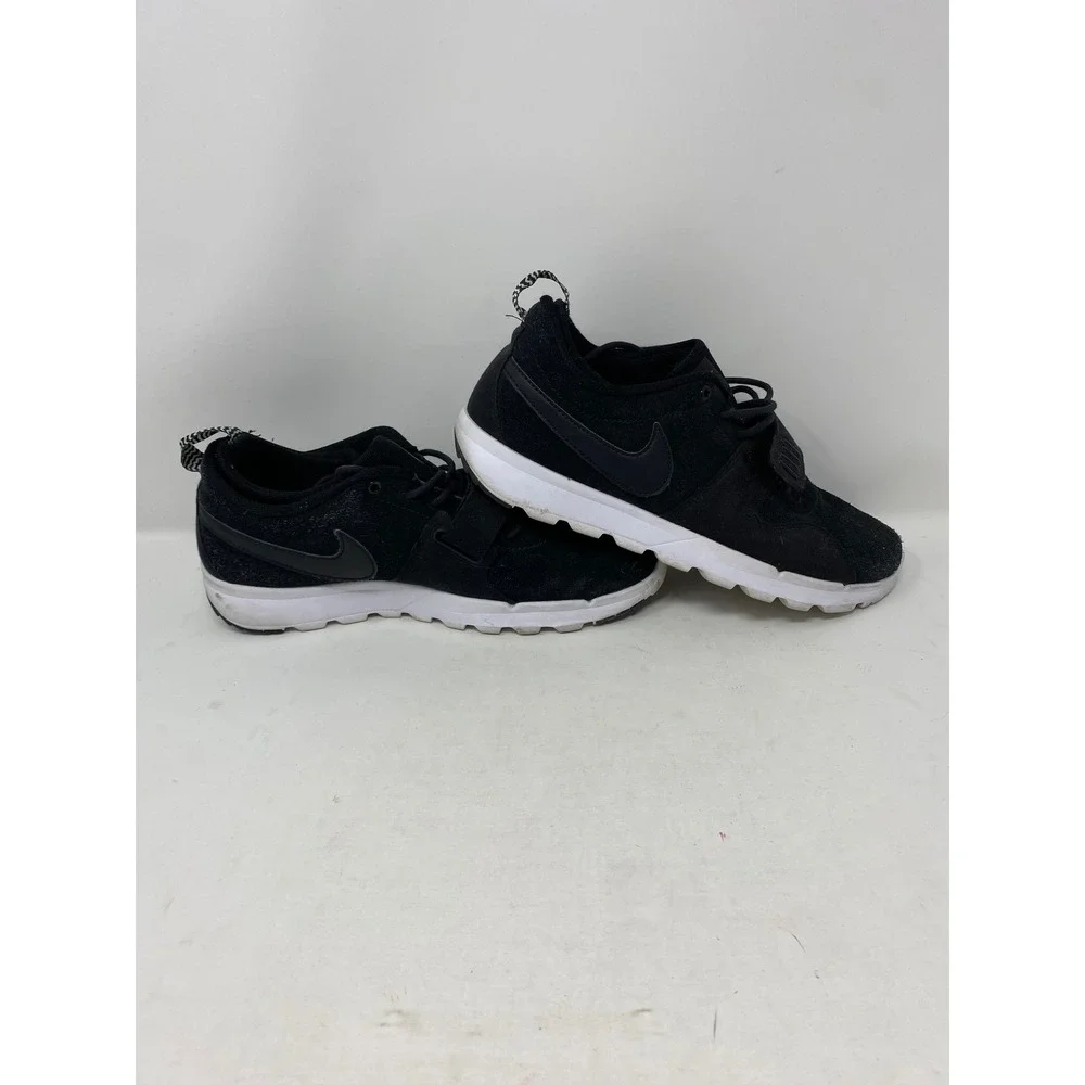 Nike SB Trainerendor Black White Suede Low Top Sneakers 806309-002 Mens 9